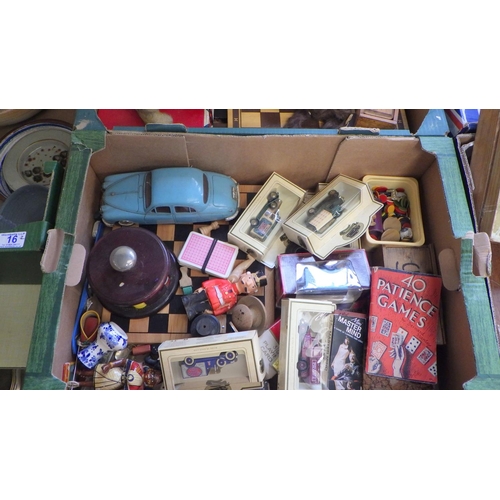 15 - Two boxes of misc games and toys (2).