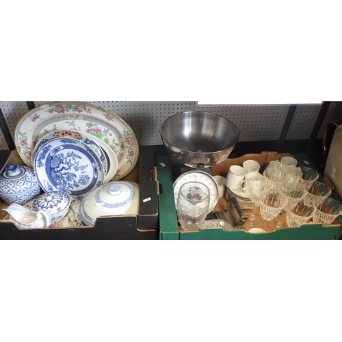 27 - Paragon First Chance teaware; Denby Green Wheat table ware; Midwinter Sienna tableware; a Meissen me... 