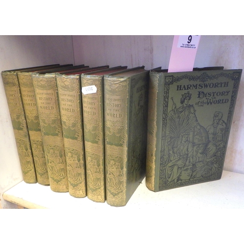 9 - Books: Harmsworth History of the World, 7 volumes in green cloth bindings, early 20th cent