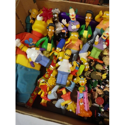 150 - Corinthian football collectors figurines, c1990s; a group of Simpsons collectors figurines, most Bur... 