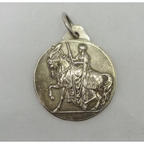 350 - A silver Shire Horse Society medal by Mappin and Webb  45mm diameter / 50gr