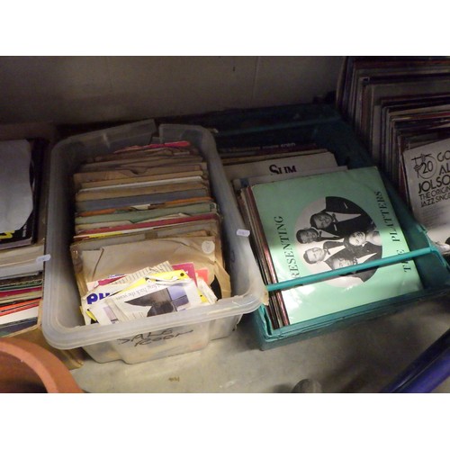 438 - A large quantity of Lps together with various VHS tapes and books (qty).