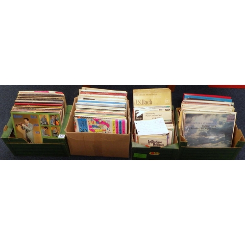 145 - Four Boxes of Vinyl records to include Rolling Stones, Crosby Stills & Nash, Pink Floyd etc (4).