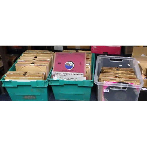 174 - A large qty of 78RPM 1920s -30s records (3).