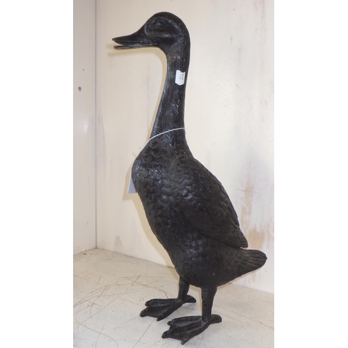 3 - A cast metal goose ?bronze? 40cm