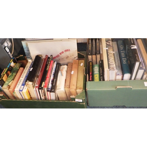 37 - A qty of seven boxes of misc books (7).