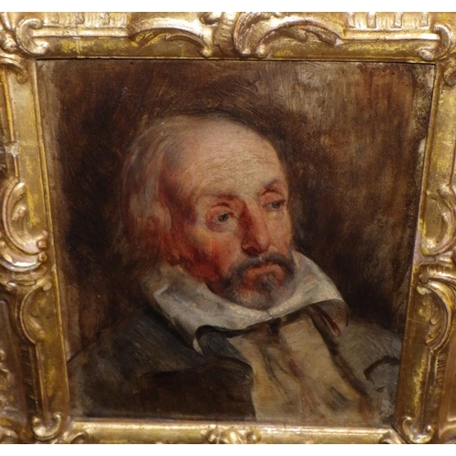 154 - A small gilt framed portrait of a gentleman.