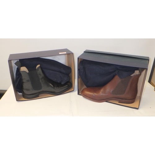 184 - Three pairs of Charles Tyrwhitt boots size 9.