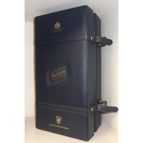 284 - Johnnie Walker Blue Label Whisky 75cl in blue presentation suitcase.