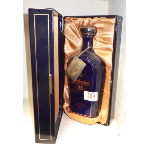 294 - Ballantines 21 years Scotch Whisky 70cl