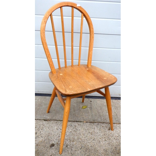 705 - A blonde Ercol kitchen chair