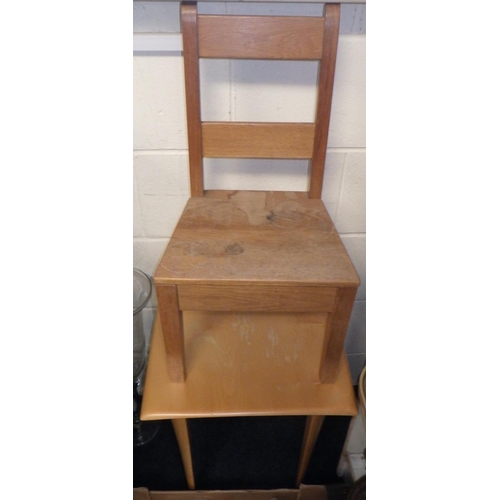 12 - A Press drawer together with small chests of drawers, chair money box, tall columns, gout stool, sma... 