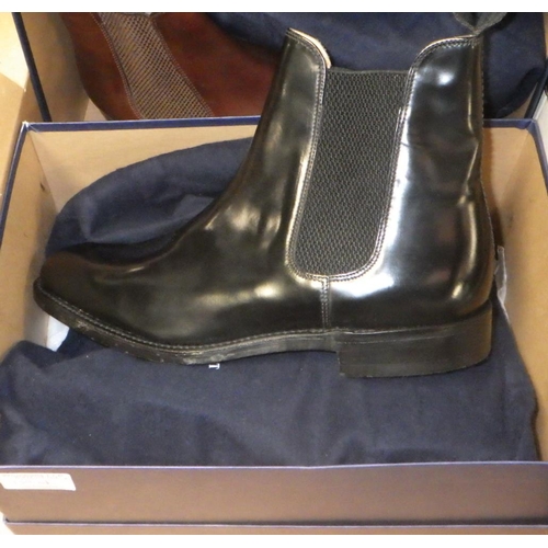 184 - Three pairs of Charles Tyrwhitt boots size 9.