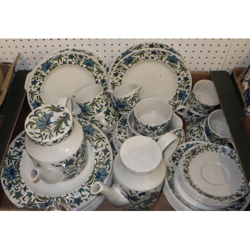 333 - Three vintage mixing bowls together with stoneware bottles, Midwinter part dinner service etc (3).