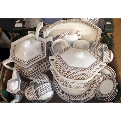 36 - A large qty of Adams Sharon dinner and tea ware together with a part Danish tea set etc (2).