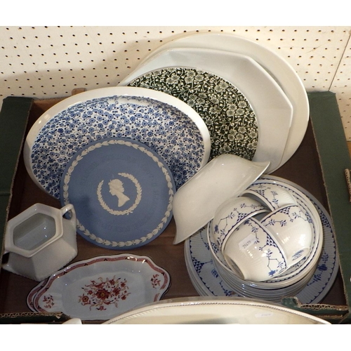 36 - A large qty of Adams Sharon dinner and tea ware together with a part Danish tea set etc (2).