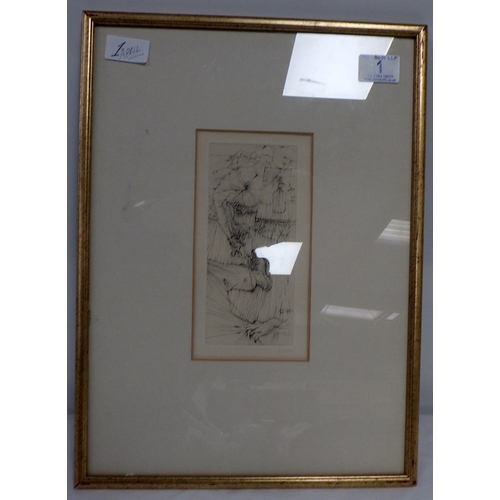 1 - After Hans Bellmer (German 1902 - 1975): untitled etching from the Madame Edwarda suite c1965, signe... 