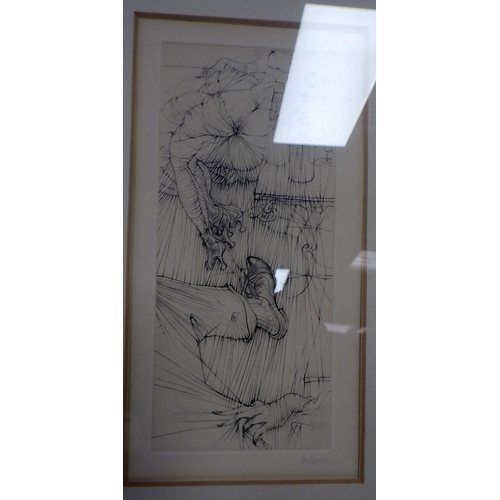 1 - After Hans Bellmer (German 1902 - 1975): untitled etching from the Madame Edwarda suite c1965, signe... 