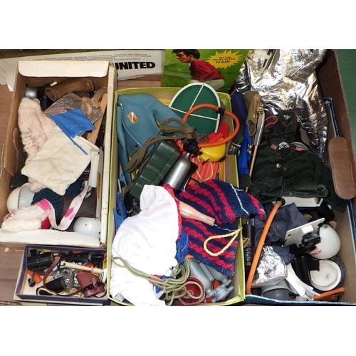 16 - A group of misc toys to include Action Man, accessories, metal pond yacht, Chad Valley Escalado game... 