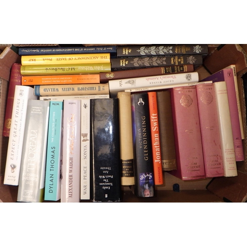22 - Four boxes of misc books