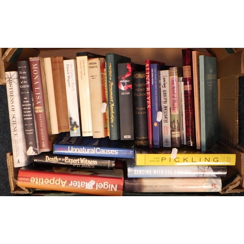 22 - Four boxes of misc books