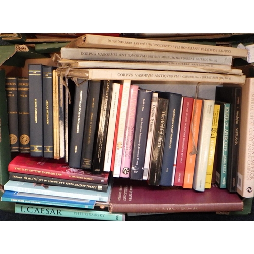 22 - Four boxes of misc books