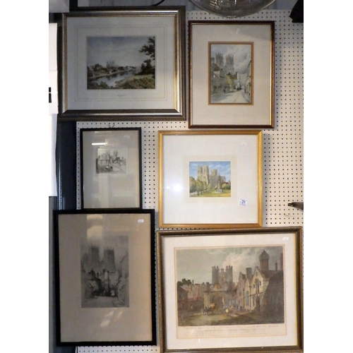 31 - Six York interest prints