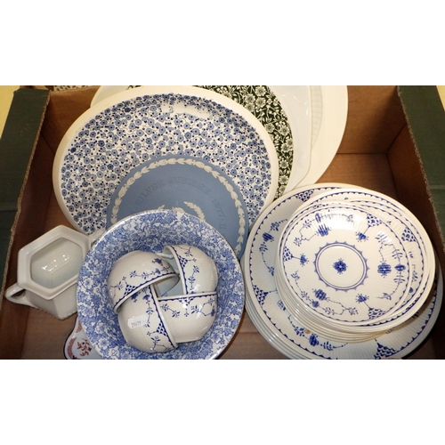36 - A large qty of Adams Sharon dinner and tea ware together with a part Danish tea set etc (2).