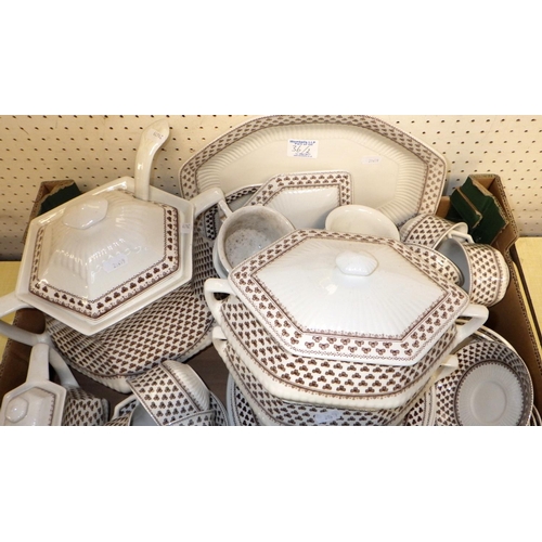 36 - A large qty of Adams Sharon dinner and tea ware together with a part Danish tea set etc (2).