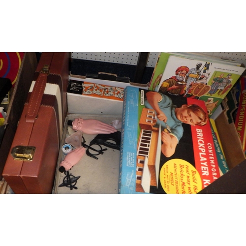 51 - Three boxes of various vintage games, af play worn
