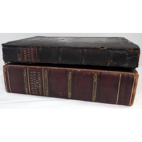 8 - BOOKS, Religious History, The Works of Richard Hooker . . . Ecclesiastical Polity (London 1666), tit... 