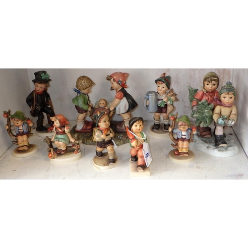 9 - A Group of nine Goebel figures