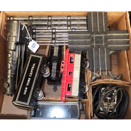 53 - A Louis Marx Stream Line Steam Type Electrical Train Set, boxed