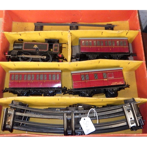 54 - A Hornby Train Goods Set No.55 train set together with Tank Passenger set no.41