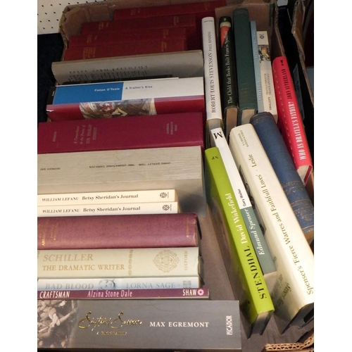 71 - Four boxes of misc books