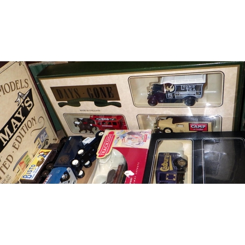 72 - A qty of mainly boxed die cast vehicles to include Days Gone, LLedo, Matchbox, Royal Mail collection... 