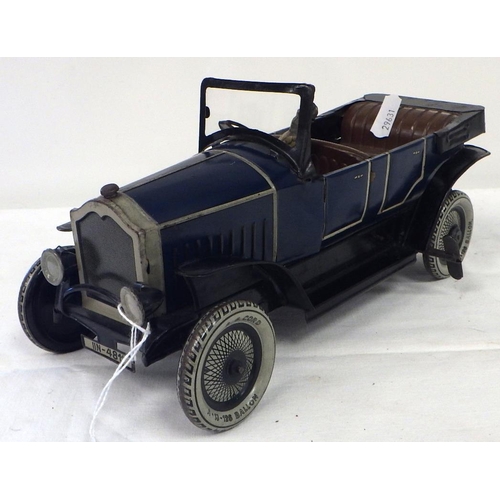 76 - A S G Gunthermann clockwork tinplate car