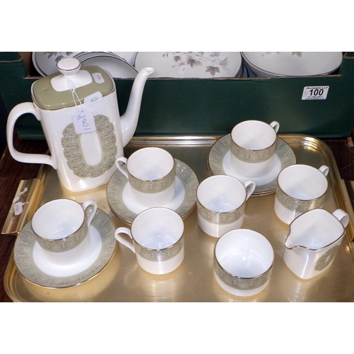 100 - A Group of Noritake table ware together with aRoyal Doulton Sonnet part tea set (2)