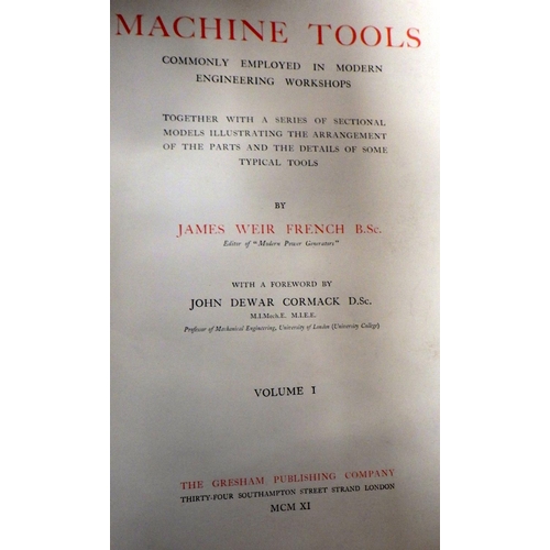 76 - Books: Machine Tools Vol 1&2 together with four Vols of Modern Construction