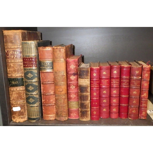 116 - A group of 12 leather bound books