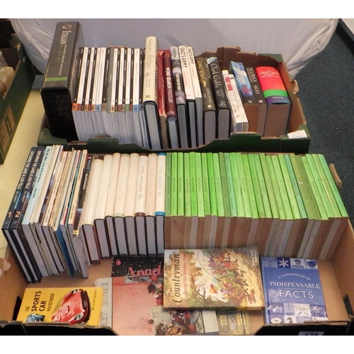 125 - Two boxes of misc books and catalogues to include The Countryman (2)