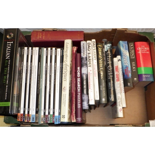 125 - Two boxes of misc books and catalogues to include The Countryman (2)