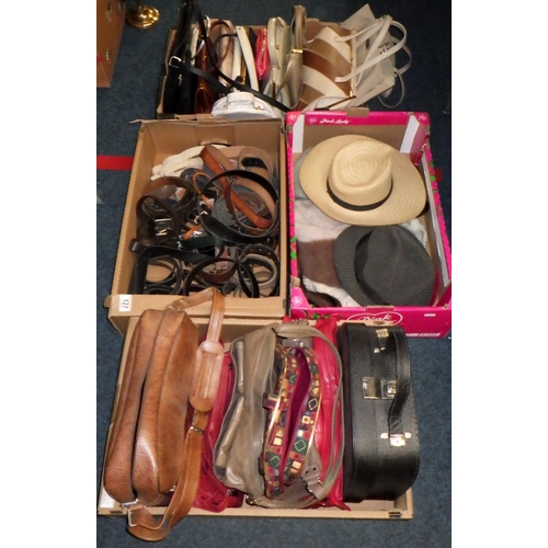 127 - Misc handbags, belts and hats (4)