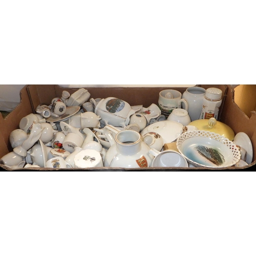 129 - A large collection of crested china