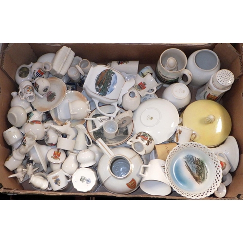 129 - A large collection of crested china