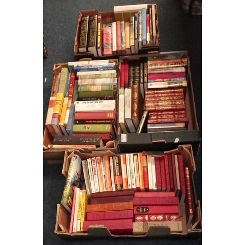 132 - Four boxes of misc books (4)