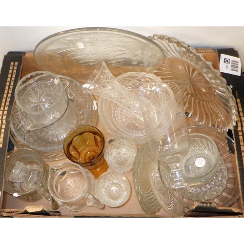 206 - Two boxes of glass ware