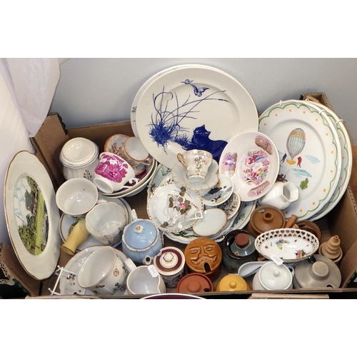 208 - A qty of misc ceramics to include cabinet plates, mustard pots, cups & saucers etc (2)