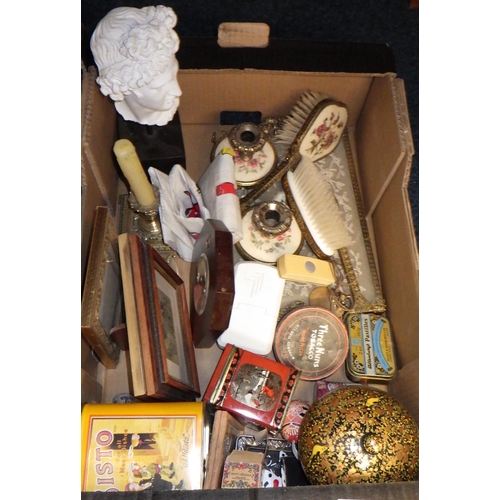 214 - Two boxes of misc ceramics and collectables (2)