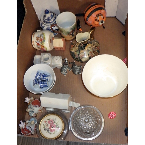 214 - Two boxes of misc ceramics and collectables (2)